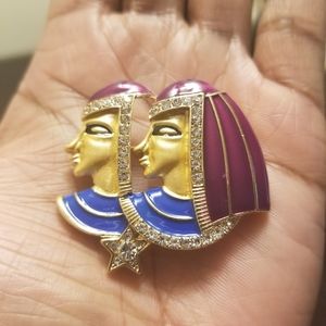 Egyptian Art Brooch Lapel Pin "Royal"